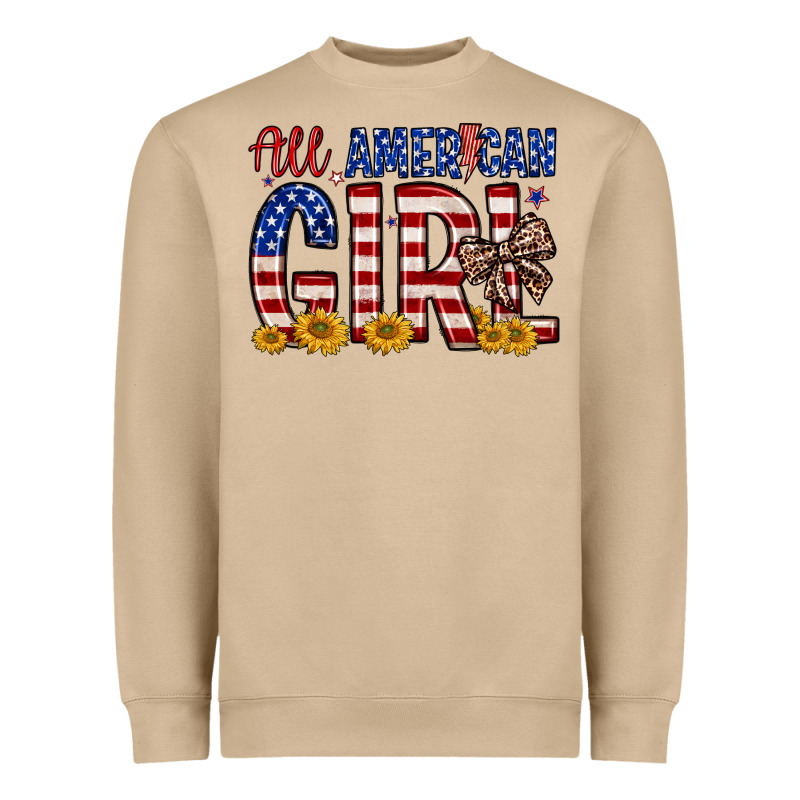 All American Girl Heavyweight Sweatshirt by Zillion Design Studio | Teevron