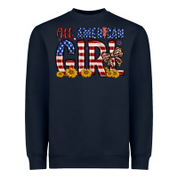 Navy all american girl Heavyweight Sweatshirt - Zillion Design Studio