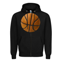 Black basketball ball Zipper Hoodie - JahusDesignShop