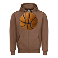 Chestnut basketball ball Zipper Hoodie - JahusDesignShop