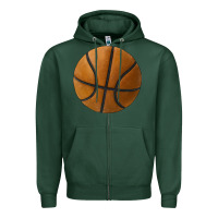 Sports Green basketball ball Zipper Hoodie - JahusDesignShop