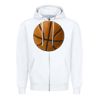 White basketball ball Zipper Hoodie - JahusDesignShop