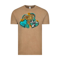 Vintage Coffee western turquoise hearts Vintage Tee - Zillion Design Studio