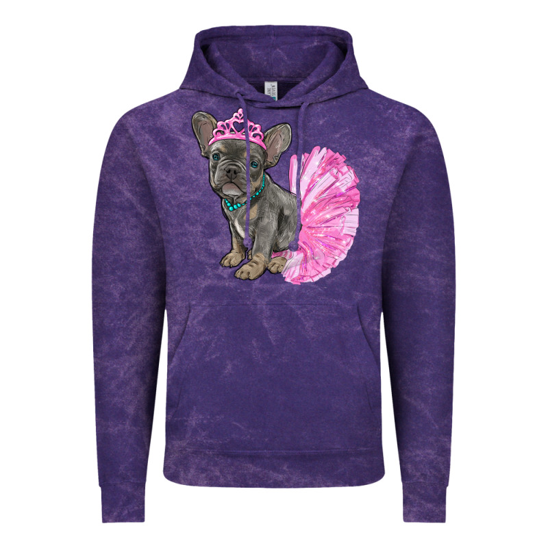 Balerina French Bulldog With Tutu Vintage Hoodie by RanaPortraitStore | Teevron