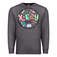 Charcoal Heather x ray tech Premium Sweatshirt - MaliasSmallBusiness