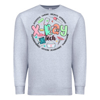 Heather Grey x ray tech Premium Sweatshirt - MaliasSmallBusiness