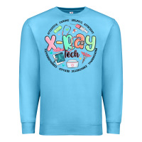 Ocean Blue x ray tech Premium Sweatshirt - MaliasSmallBusiness