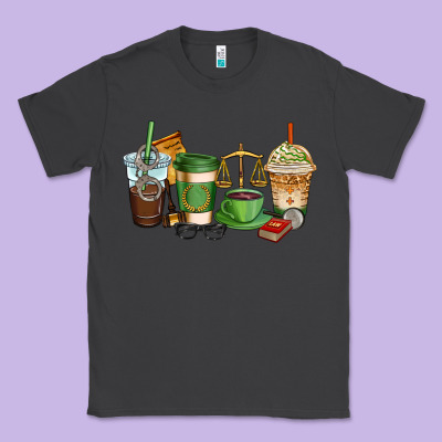 Lawyer Coffee Cups Classic Tee Designed By Adodesignshop
