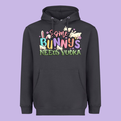 Some Bunnys Needs Vodka Heavyweight Hoodie Designed By Maliassmallbusiness
