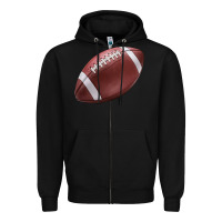 Black football ball Zipper Hoodie - JahusDesignShop