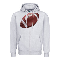 Heather Grey football ball Zipper Hoodie - JahusDesignShop