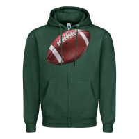 Sports Green football ball Zipper Hoodie - JahusDesignShop