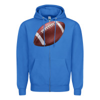 Football Ball Zipper Hoodie | Teevron