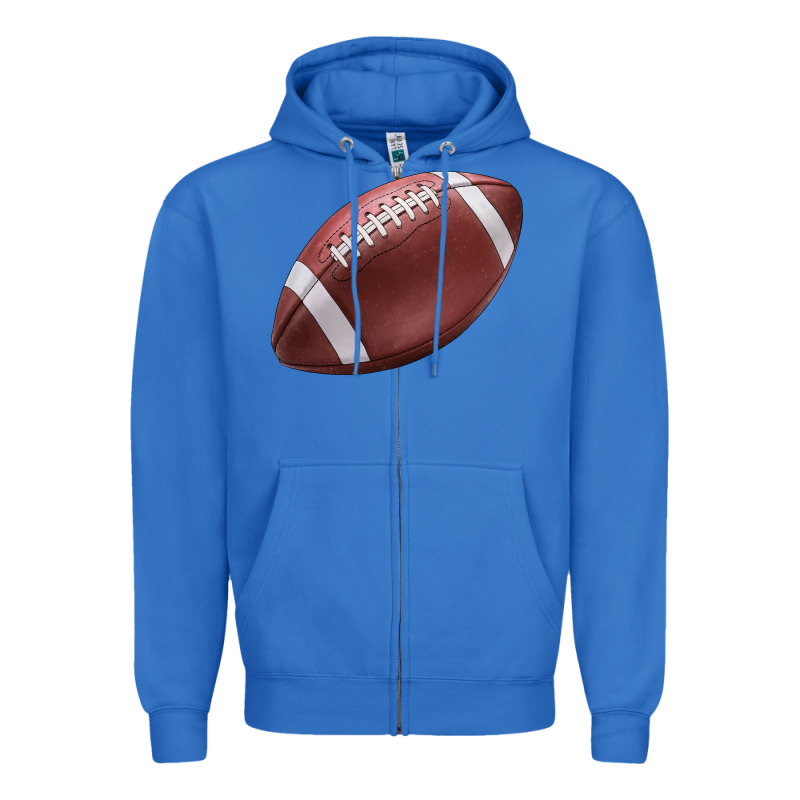 Football Ball Zipper Hoodie by JahusDesignShop | Teevron