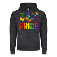 Vintage Black hippie pride Vintage Hoodie - texasbilliewilder