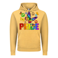 Vintage Mustard hippie pride Vintage Hoodie - texasbilliewilder