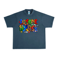 Midnight Navy ausome autism nurse Urban Heavy Tee - Zillion Design Studio