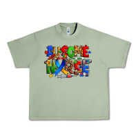 Oil Green ausome autism nurse Urban Heavy Tee - Zillion Design Studio