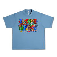 Pebble Blue ausome autism nurse Urban Heavy Tee - Zillion Design Studio