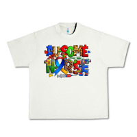 Pistachio ausome autism nurse Urban Heavy Tee - Zillion Design Studio