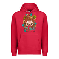 Cardinal Western Rodeo Girl Braid Red Hair Premium Hoodie - BundleAndBundleShop