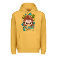 Mustard Western Rodeo Girl Braid Red Hair Premium Hoodie - BundleAndBundleShop