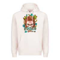 Western Rodeo Girl Braid Red Hair Premium Hoodie | Teevron