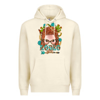 Sandshell Western Rodeo Girl Braid Red Hair Premium Hoodie - BundleAndBundleShop