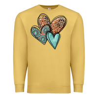 Antique Gold western love hearts Premium Sweatshirt - MaliasSmallBusiness