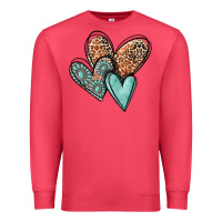 Cardinal western love hearts Premium Sweatshirt - MaliasSmallBusiness