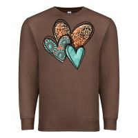 Chestnut western love hearts Premium Sweatshirt - MaliasSmallBusiness