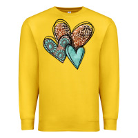 Lemon western love hearts Premium Sweatshirt - MaliasSmallBusiness