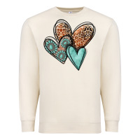Sandshell western love hearts Premium Sweatshirt - MaliasSmallBusiness