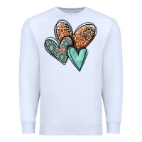 White western love hearts Premium Sweatshirt - MaliasSmallBusiness