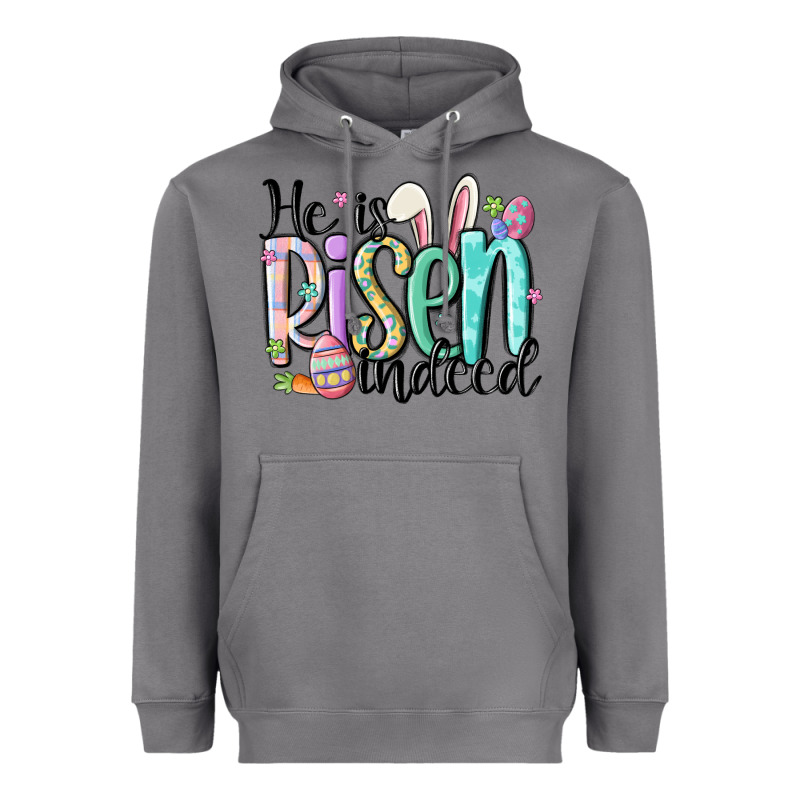 He Is Risen Indeed Heavyweight Hoodie by MaliasSmallBusiness | Teevron