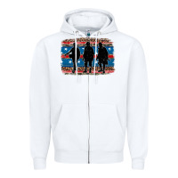 White armed forces day soldier Zipper Hoodie - Artiststas