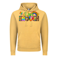 Vintage Mustard i am enough Vintage Hoodie - texasbilliewilder