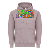 Vintage Zinc i am enough Vintage Hoodie - texasbilliewilder