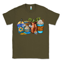Army Green hannukah coffee cups Classic Tee - AdoDesignShop
