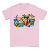 Bubblegum Pink hannukah coffee cups Classic Tee - AdoDesignShop