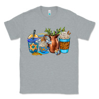 Heather Grey hannukah coffee cups Classic Tee - AdoDesignShop