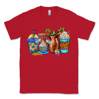 Red hannukah coffee cups Classic Tee - AdoDesignShop