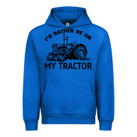 Cobalt I D Rather Be On My Tractor Urban Hoodie - Bettercallsaul