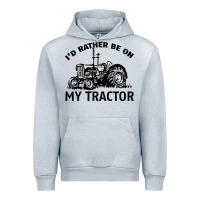 Heather Grey I D Rather Be On My Tractor Urban Hoodie - Bettercallsaul