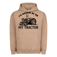 Pigment Burro I D Rather Be On My Tractor Urban Hoodie - Bettercallsaul