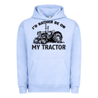 Pigment Grape Ice I D Rather Be On My Tractor Urban Hoodie - Bettercallsaul
