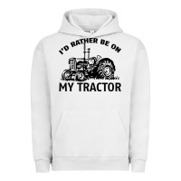 Pigment Lunar Rock I D Rather Be On My Tractor Urban Hoodie - Bettercallsaul