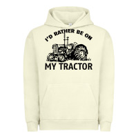 Pigment Pistachio I D Rather Be On My Tractor Urban Hoodie - Bettercallsaul