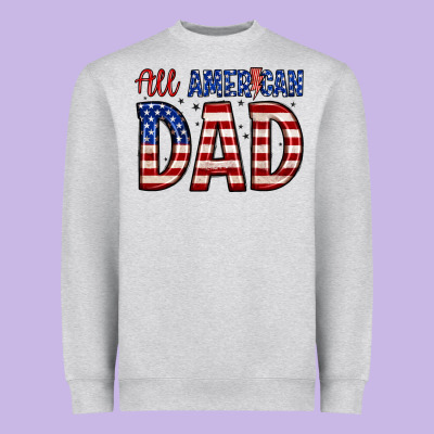 All American Dad Heavyweight Sweatshirt Designed By Zillion Design Studio
