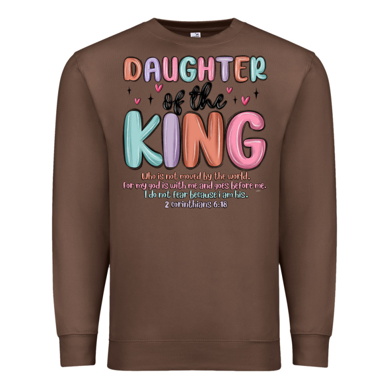 Daughter Of The King Premium Sweatshirt by MaliasSmallBusiness | Teevron